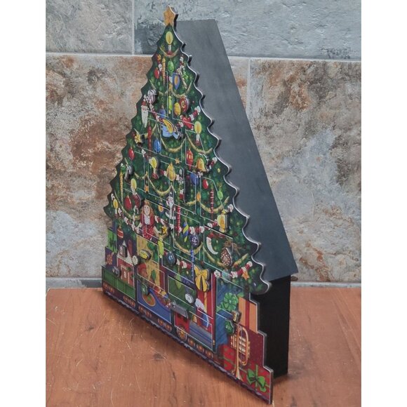 Byers Choice Wooden Advent Calendar 2003 24 Numbered Doors - Picture 9 of 16